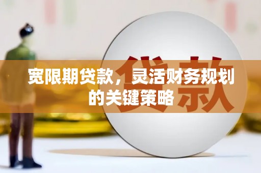 徐汇宽限期贷款，灵活财务规划的关键策略