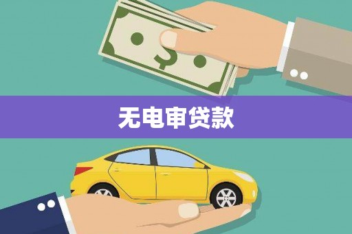 自贡无电审贷款