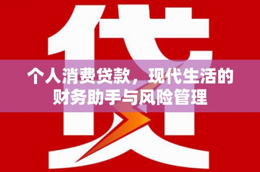 咸丰个人消费贷款，现代生活的财务助手与风险管理