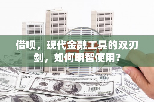 瑞芳借呗，现代金融工具的双刃剑，如何明智使用？