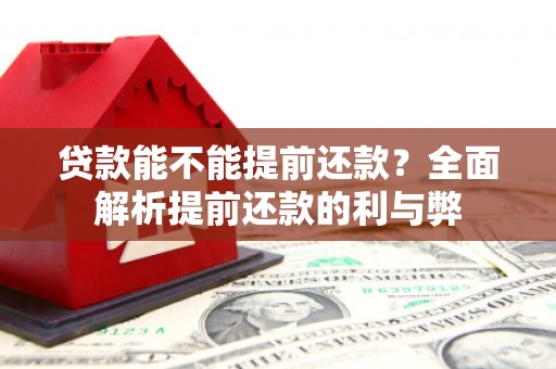 德化贷款能不能提前还款？全面解析提前还款的利与弊