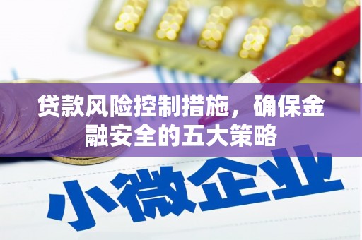 文昌贷款风险控制措施，确保金融安全的五大策略