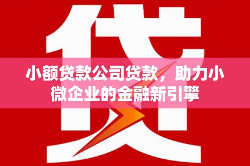 金秀小额贷款公司贷款，助力小微企业的金融新引擎