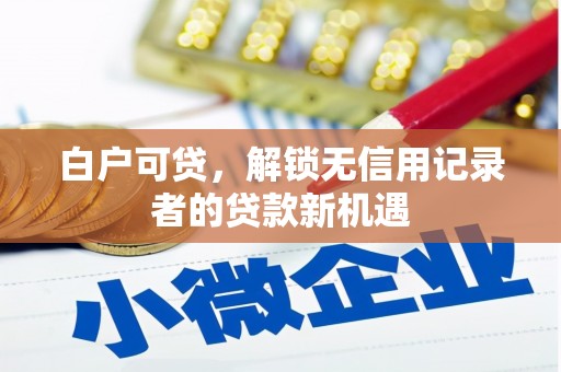 柳南白户可贷，解锁无信用记录者的贷款新机遇