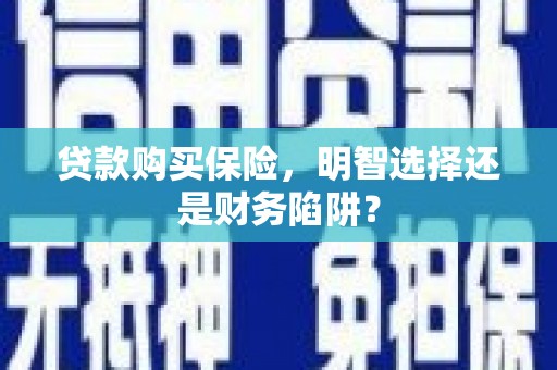 路桥贷款购买保险，明智选择还是财务陷阱？