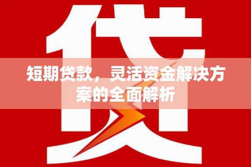 信丰短期贷款，灵活资金解决方案的全面解析