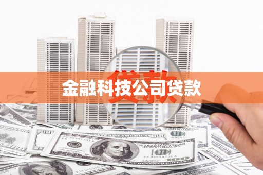 九寨沟金融科技公司贷款