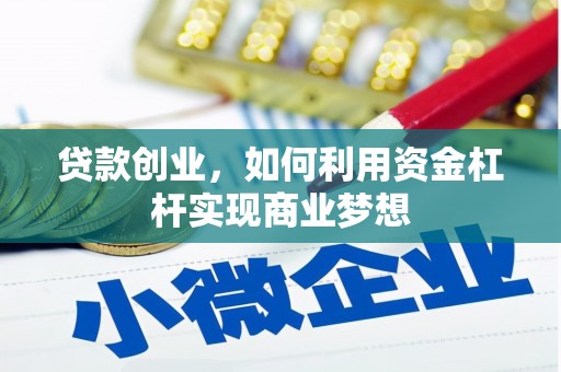 旺苍贷款创业，如何利用资金杠杆实现商业梦想