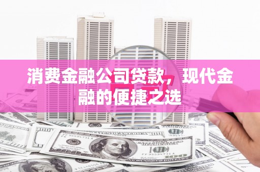 定兴消费金融公司贷款，现代金融的便捷之选