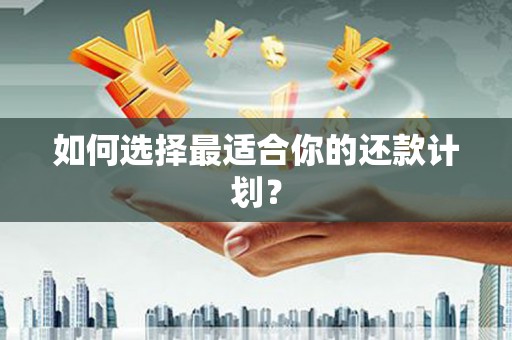 马尔康如何选择最适合你的还款计划？